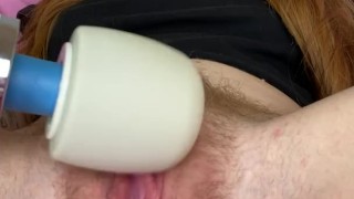 Hitachi On My HAIRY PUSSY