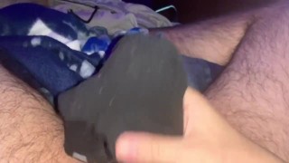Keeping Jerking until the sock come off 