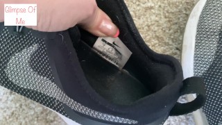 putting on last shoe to head out - glimpseofme