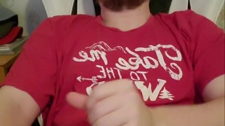 Stroking my big dick