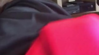 Cumming in my pink American Eagle briefs
