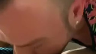 Sucking the cum out of each other 