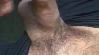 Closeup veiny pulsating cock and balls 