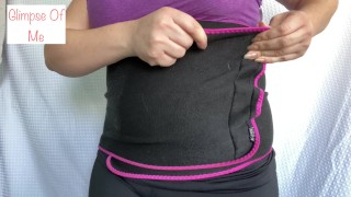 belly wrapping it up for a workout - glimpseofme