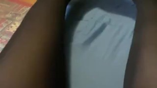Femboy teasing with his legs and feet