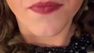 Trans girl whisper JOI and cum tasting instructions ASMR