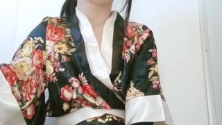 0018 japanese crossdresser Rai_Luy colourful dildo play
