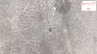 red heels, walk on cement floor foot fetish- glimpseofme