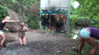 brat girls dog education outdoor - Free Porn Videos - YouPorn