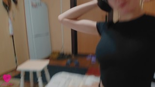 Жестко дал в рот своей шлюшке одногруппнице и трахнул её в киску 4K