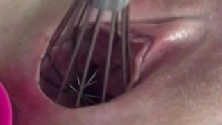 Fucking my whisk while plugged