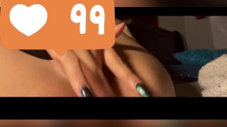 Playing with my wet pussy till I cum