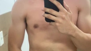 MOANING COLLEGE BOY BEATS HIS MEAT