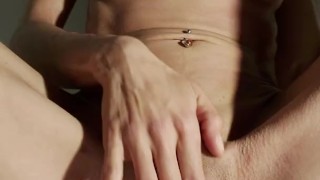 Wet pussy gets fucked by her pink rabbit friend 