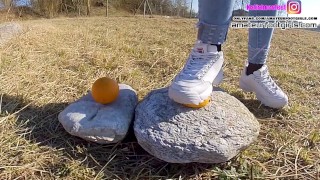 Fila Destrudor Shoeplay Nylon feet and Crush Trample Trailer Sneaker girl Feet Shoeplay