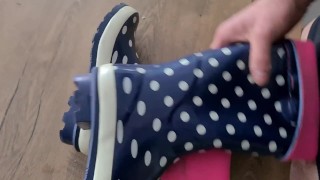 Cum on gf rubberboots