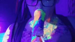 Blacklight paint and blowing clouds teaser video