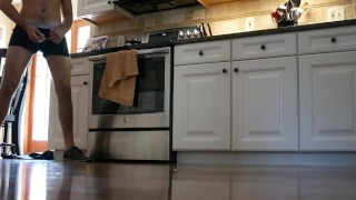 HOUSESITTING III - PISSING ALL OVER THE KITCHEN FLOOR!!