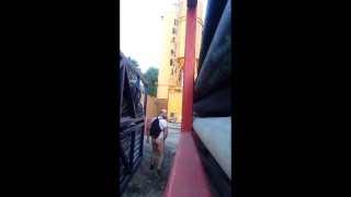 1ncandenza jerks off in yet another construction site