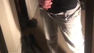 playing with my huge fat cock for a friend