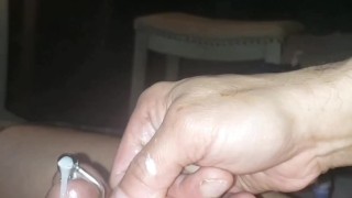 Sounding with cum!