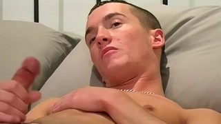 Big hard cock British stud Carl jerks off in passionate solo