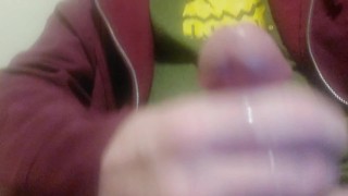Swollen nuts full of cum leads an edging cock to drain every drop of delicious jizz 