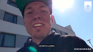 German Milf Julia Exclusiv receives a warm cum on her big fake tits! Steven Shame Dating