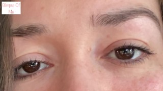 saying I LOVE YOU repeatedly with a close up of just my eyes for 3 mins - glimpseofme