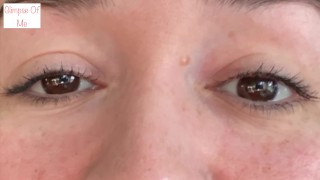 saying I LOVE YOU repeatedly with a close up of just my eyes for 3 mins - glimpseofme