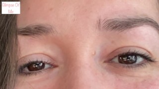 saying I LOVE YOU repeatedly with a close up of just my eyes for 3 mins - glimpseofme