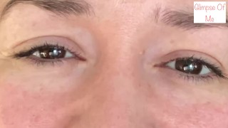 saying I LOVE YOU repeatedly with a close up of just my eyes for 1:11 mins - glimpseofme