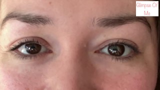 saying I LOVE YOU repeatedly with a close up of just my eyes for 1:11 mins - glimpseofme