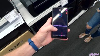 Sound controlled vibrator in public place - Lovense Lush 2 unusual test | Letty Black