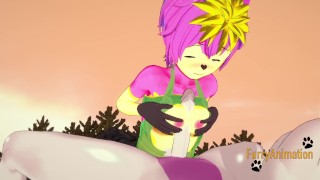 Pokemon Hentai - Deerling hard sex with Mewtwo