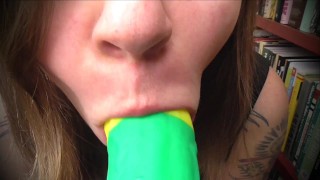 POV: SUCKING YOUR HUGE COCK AT THE LIBRARY