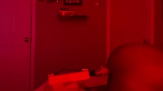 Lonely lesbian fucks herself