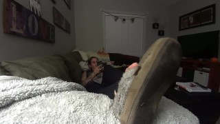 Yoga Teacher's Amazing Soles in Nut Busting Stirrup Leggings! 1080p HD PREVIEW