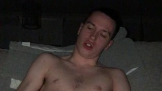 19 year old Jesse Gold cums on a biscuit and eats it