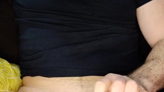 Watch as I shoot my load and lick it up