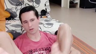 Fingering my hole and big cumshot