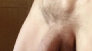 Huge dick bouncing in slow motion is a soft flaccid big cock