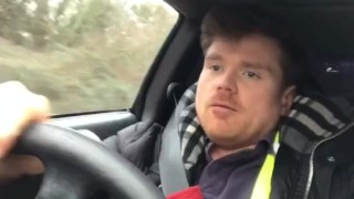 Straight British Builder Dad Wanking Hard