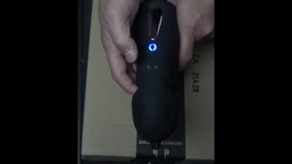 『う”っあ”ーー！』初めての電動オナホールで大量射精