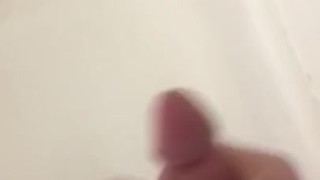 Cute guy finishing in the shower