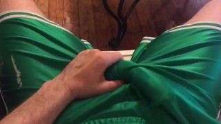 cute gay bro Watching raw sex porn spitting on his dick eating cum in basketball shorts @onlyfans