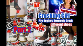 Kati Toy Car Crush Trampling Trample Giantess Crushing Stomping Sneaker High Heels Ballerinas