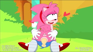 Amy Rose x Sonic Mania Hentai