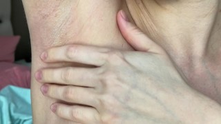 Shaves hairy armpits, shows shaved armpits!