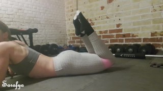Butt workout in the shed